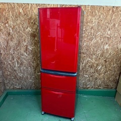 317 送料設置無料  三菱　自動製氷機能付き大型冷蔵庫　370L  3ドア　洗濯機の画像