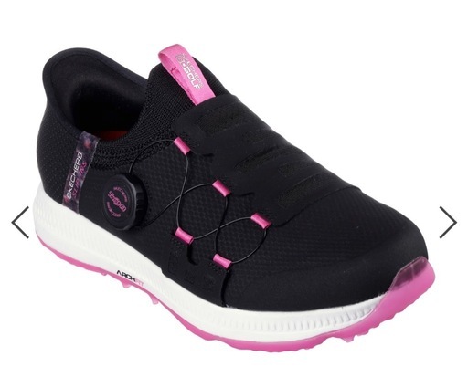Skechers Slip-ins Go golf 24.5cmブラック/ピンク
