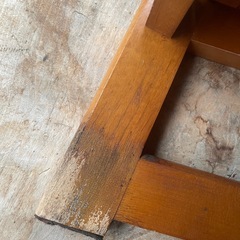 木製家具　椅子　収納できる　踏み台の画像