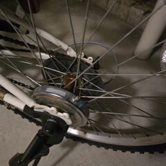 子供用 自転車 マウンテン 白 22インチの画像