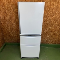 320送料設置無料  三菱　自動製氷機能付き大型冷蔵庫　330L  3ドア　洗濯機の画像