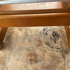 木製家具　椅子　収納できる　踏み台の画像