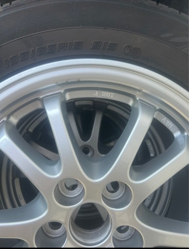 195/65R15,2019年, ダンロップ,4本,アルミホイルセット