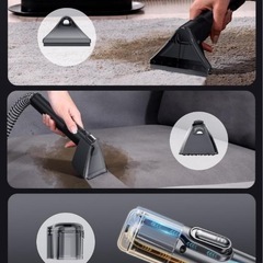 100℃蒸気噴射×18000Pa吸引力R6 Steam カーペットクリーナーの画像