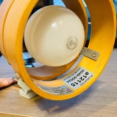 木目調クリップライト LED電球付きの画像