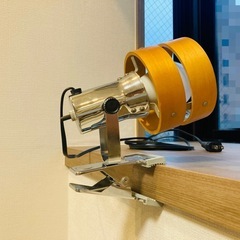 木目調クリップライト LED電球付きの画像