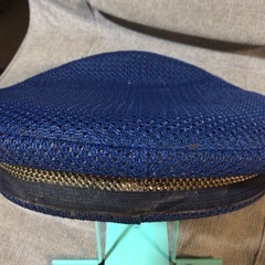 【未使用ながら長期保存で経年劣化などあり】旧型　JR東日本　制帽　帽子　青色　の画像