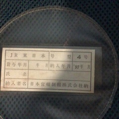 【未使用ながら長期保存で経年劣化などあり】旧型　JR東日本　制帽　帽子　青色　の画像