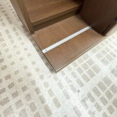 スライド式 本棚 ガラス扉 収納家具 キャビネットの画像