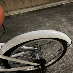 中古　 ギア付き折りたたみ自転車の画像