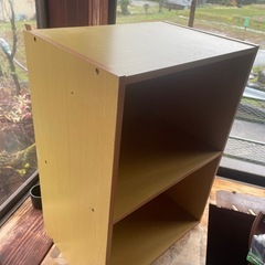 木製家具　カラーBOX2段の画像