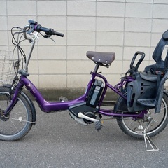  {受付中}🔴⭐️超特価⭐🔴電動自転車 ブリヂストン 20インチ 子供乗せ 中古 102704の画像