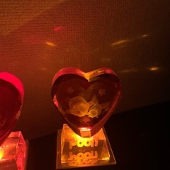 ディズニー クリスタルアート ハート 置物の画像