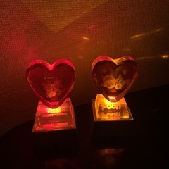 ディズニー クリスタルアート ハート 置物の画像