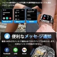 スマートウォッチ ChatGPT搭載 内蔵GPS AI文字盤 Bluetooth5.3 防水 100＋運動モード GPS運動記録 の画像