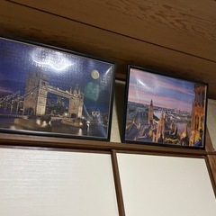 イギリス　ロンドン　額付き　絵　2つ2つの画像