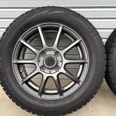 【14インチ　アルミホイール付き　スタッドレスタイヤ　4本セット】の画像