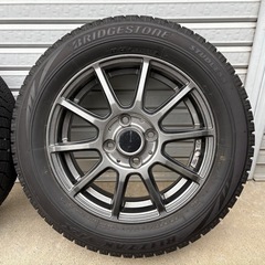 【14インチ　アルミホイール付き　スタッドレスタイヤ　4本セット】の画像
