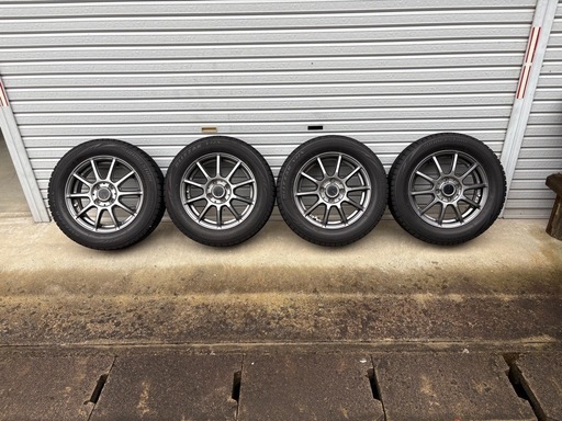 【14インチ アルミホイール付き　スタッドレスタイヤ　4本セット】