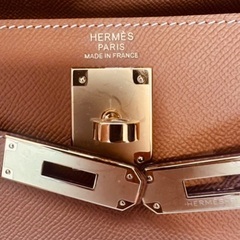 修復歴あり HERMES ケリー28 W刻印 外縫いの画像