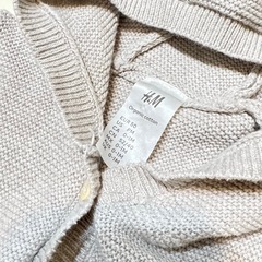 くまさんニットロンパースの画像