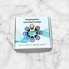 耳栓 睡眠用 イヤホン ノイズ キャンセリング 収納ケース付き 交換用スリーブ付の画像