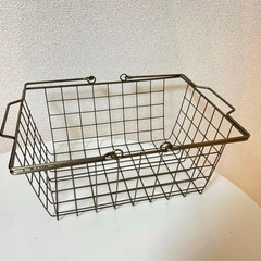 未使用　ゴールドワイヤーカゴの画像