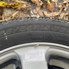 アルミ付きスタッドレスタイヤ　軽コペンよ用の画像