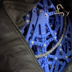 【11/11対面】タイヤチェーン 樹脂性 非金属 タイヤ2本分 超硬スパイクピン 簡単取付の画像