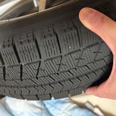 スタッドレスタイヤ　155\65R14 ホイールつき付きの画像