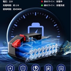 21V　チェーンソー　バッテリー　充電式の画像