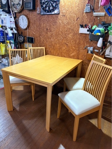 K1005 ４人掛けダイニング 天板キズ有