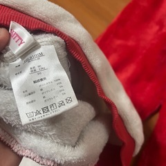 美品 90サイズ モコモコパジャマ キティちゃん🍎の画像