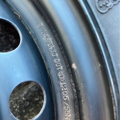 175 70 14 5.5J スタッドレス　鉄ホイールの画像