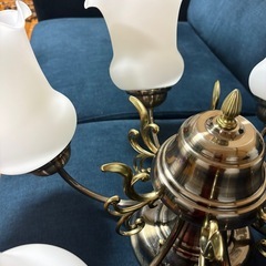 シャンデリア　アンティーク　6灯　美品の画像