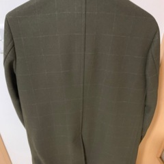 【美品】UNITED ARROWS green label relaxing メリノウールコート（カーキ／チェック）の画像