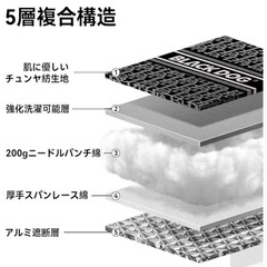ほぼ未使用 厚手 防水 布 アルミ レジャーシート インナーシート 大判 2m×2mの画像