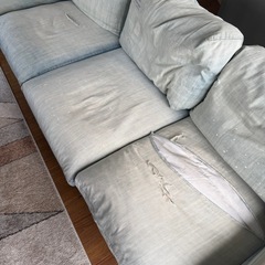 ジャーナルスタンダードファーニチャー デニム　フランクリンソファ 3pの画像