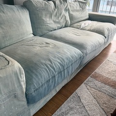 ジャーナルスタンダードファーニチャー デニム　フランクリンソファ 3pの画像