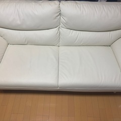 3人用合皮ソファ(Nシールドキャッツ3)の画像