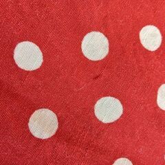 VISUAL SIGN シャツ エンジ×白 水玉 半袖 サイズ9号の画像