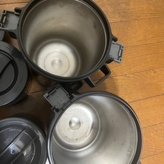 保温弁当箱 グレー パープル 2個セットの画像