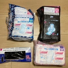女の子の日用品（生理用品）の画像