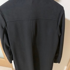 【美品】ZARA スエード風ロングコート ブラック シンプル 上品デザイン の画像