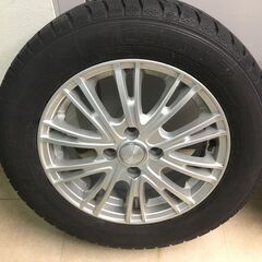 【🍀美品】スタットレスタイヤ「GOOD YEAR」「ICENAV 7」１８５／６５Ｒ１５ アルミホィール付・合計4本の画像