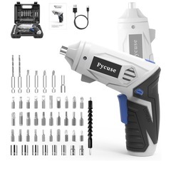 【新品未使用】電動ドライバー 電動ドリル ドリルドライバー 44本ビット付きの画像