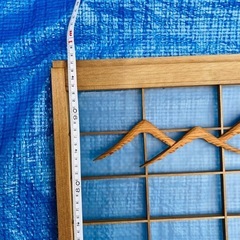 書院欄間　彫刻書院 ガラス障子セットの画像