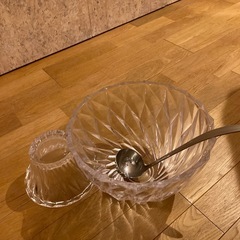 フルーツポンチ　ボウル　台座とレードル付きの画像