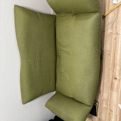 モスグリーン　ソファー　2人がけ
の画像