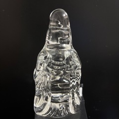 【開運】クリスタルガラス 観音像 置物 約10cmの画像